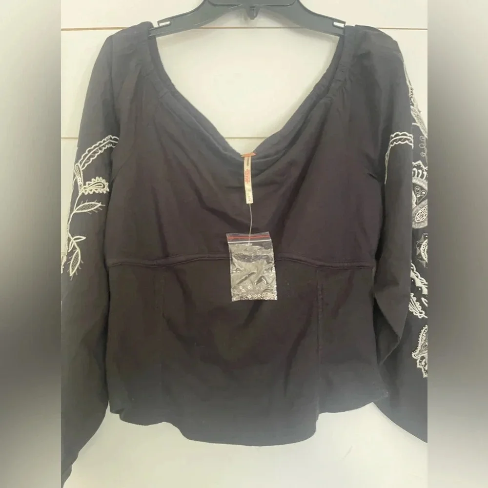 Free People Layla Off-The-Shoulder Top NWOT